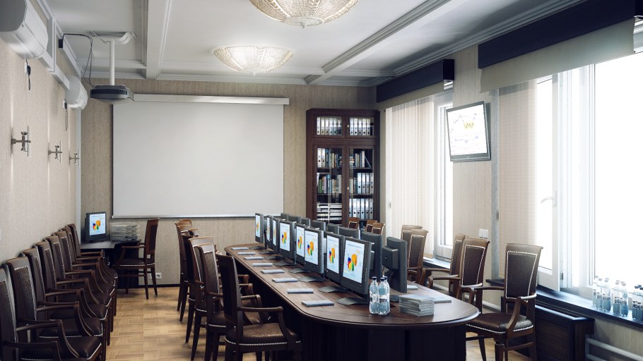 Визуализация конференц зала