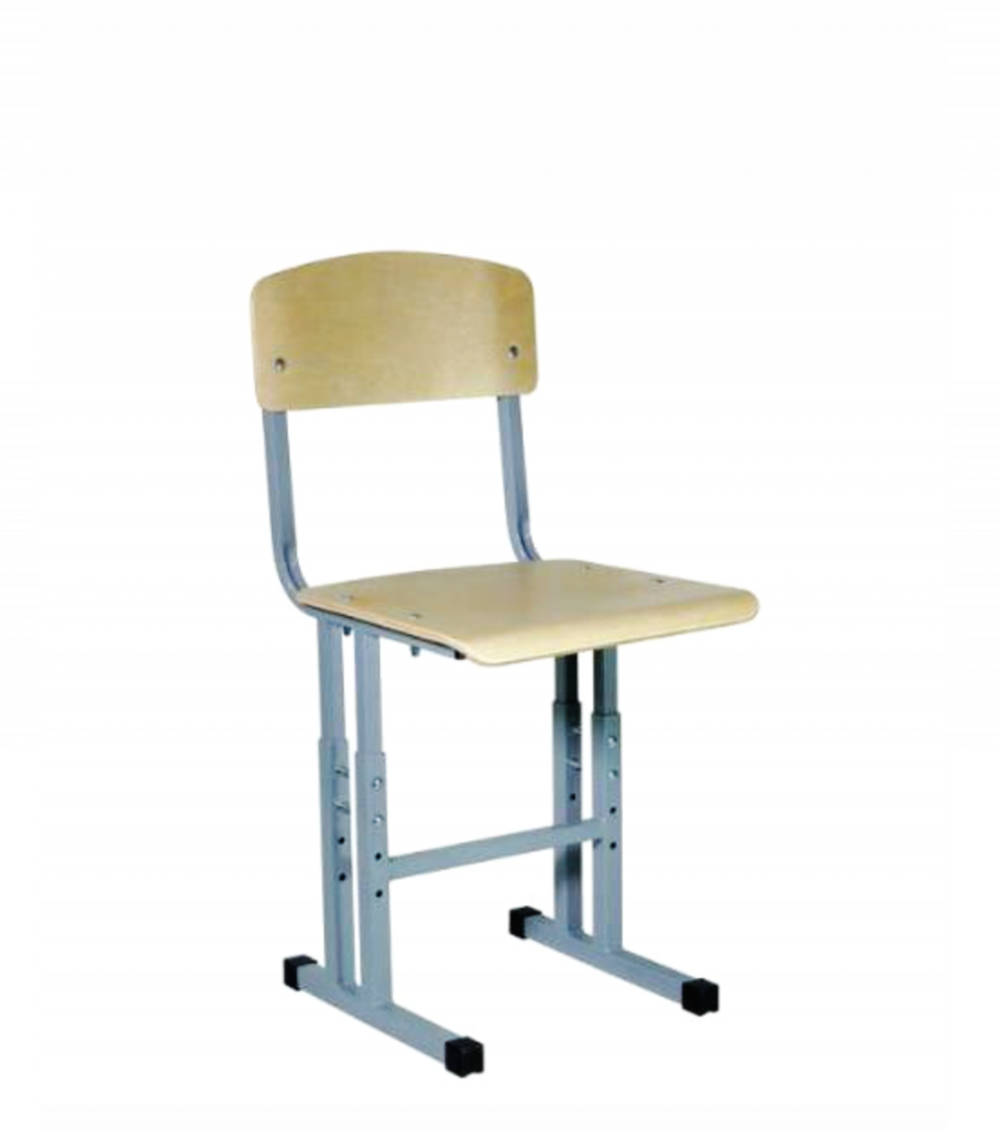 Стул ученический "умник" регулируемый (4-6 гр м/к серый RAL 7001)