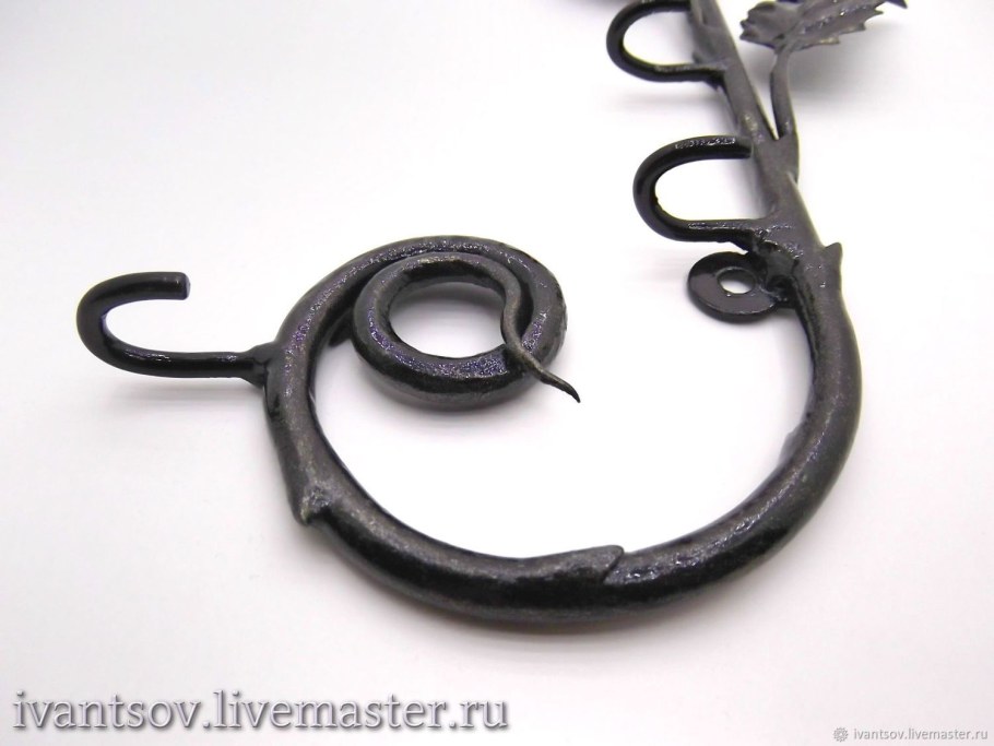 Ключница роза кованная