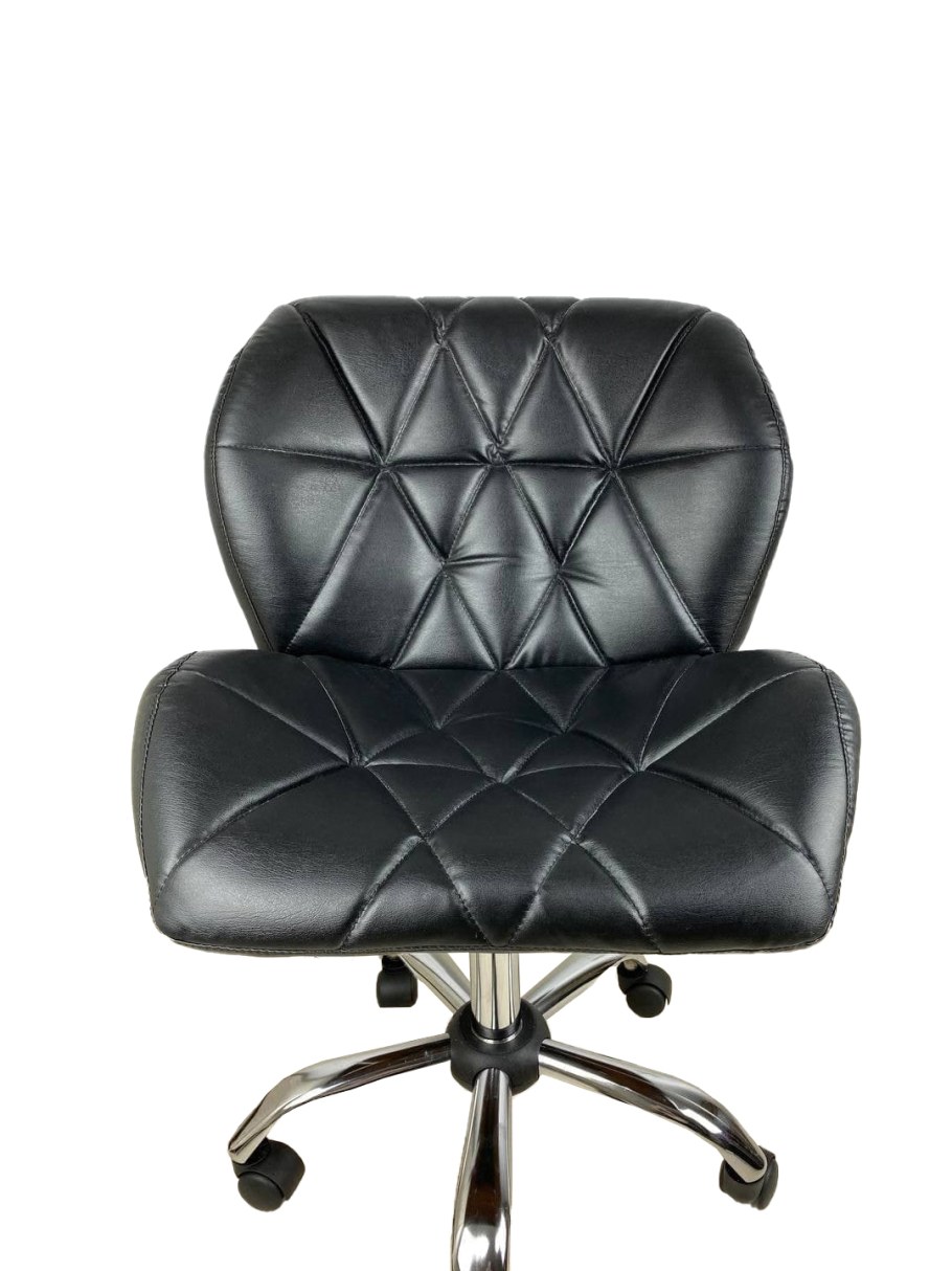 Кресло мастера маникюра черное Ракушка