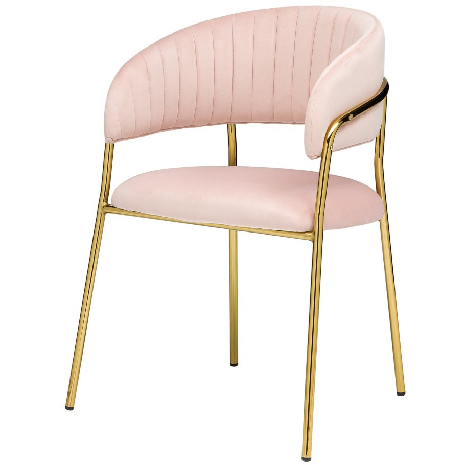 Стул Portman розовый велюр