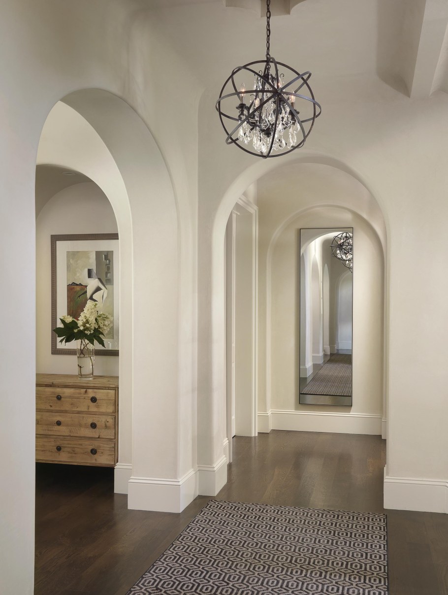 Перегородка из гипсокартона полуарка