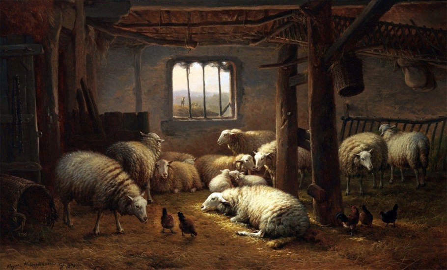 Хлев в Вифлееме Маас картина