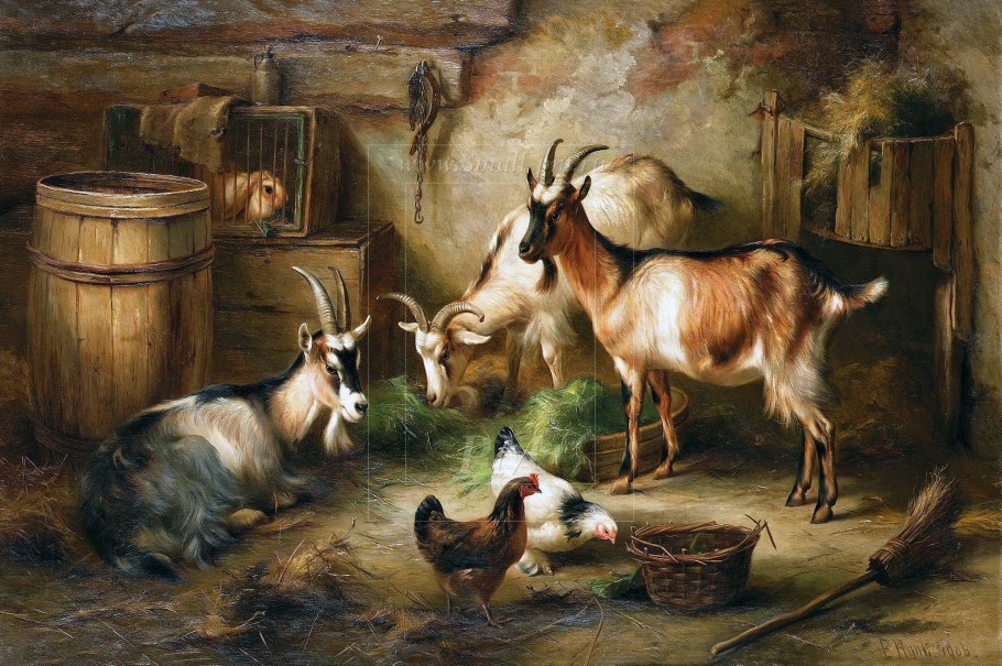 Художница Lori Sehory корова Рождество