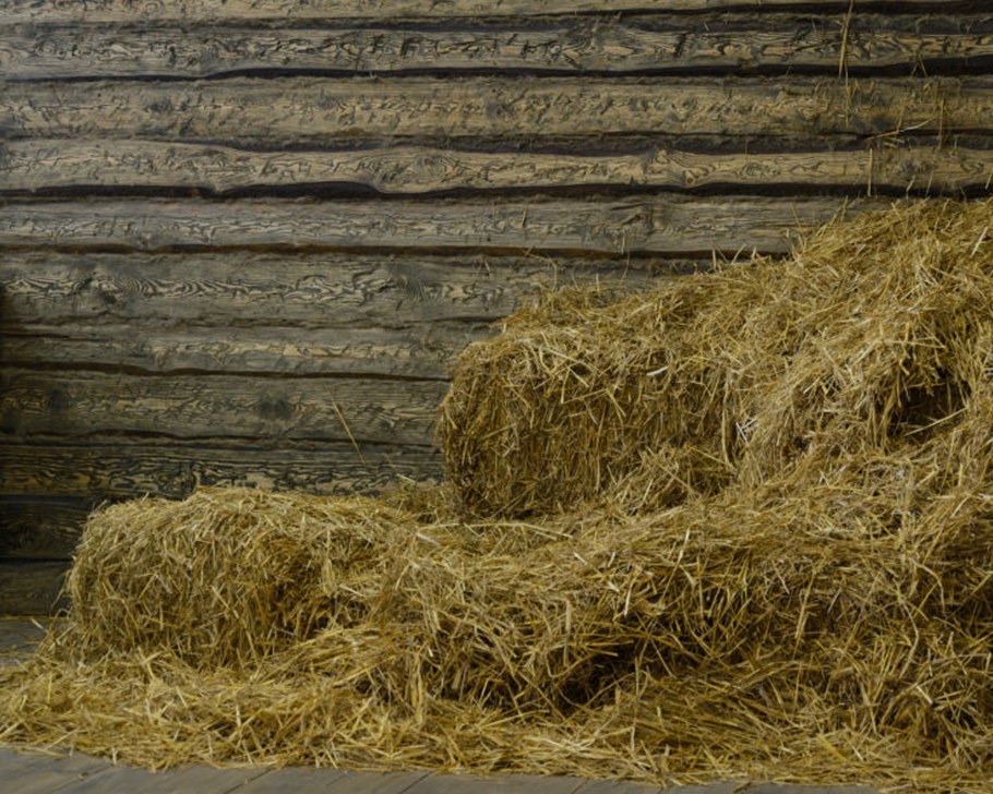 Сено в сарае