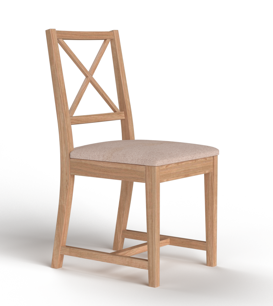 Стул на деревянном каркасе мягкое сиденье