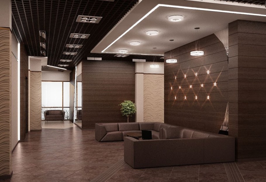 Интерьер холла общественного здания