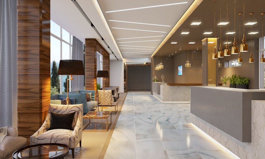 Интерьер общественного помещения