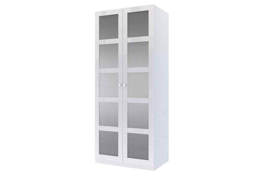 Шкаф 2-дверный Оскар 100х236 см белый