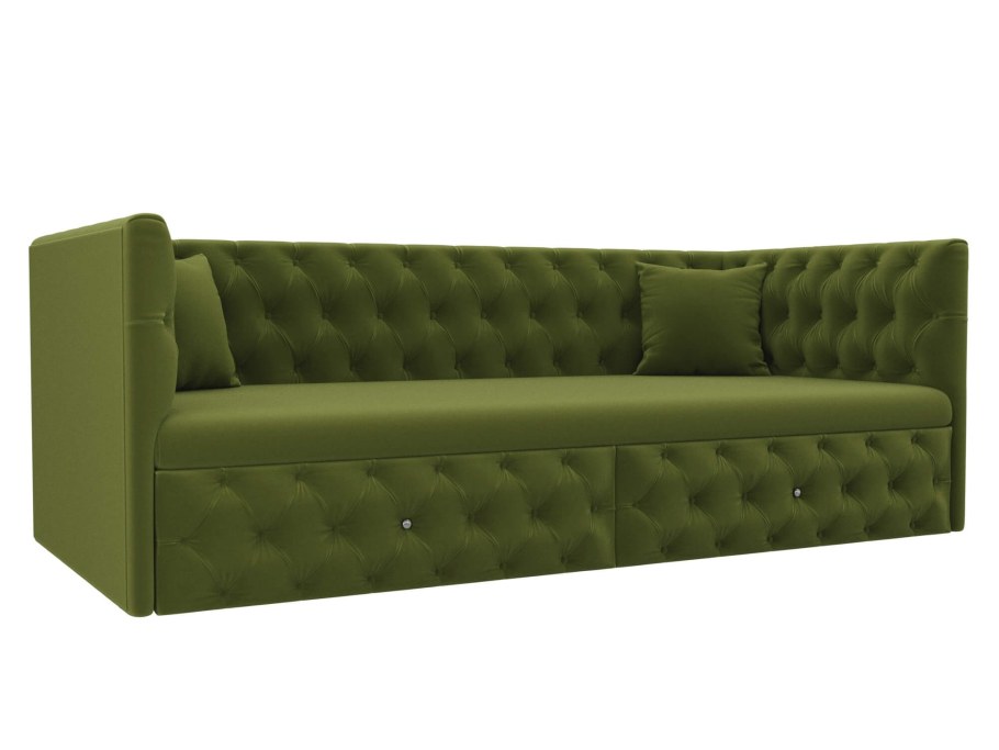 Салатовый вельвет диван