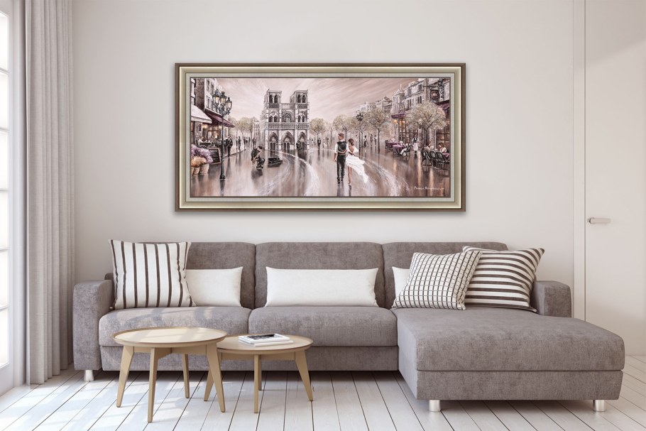 Репродукция в раме паруса хофф