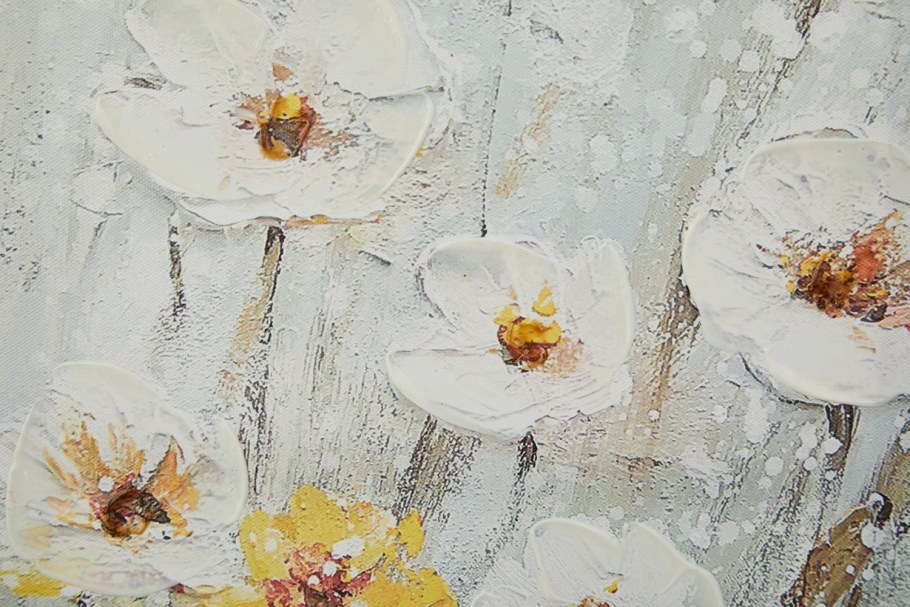 Интерьерная картина из двух частей цветы