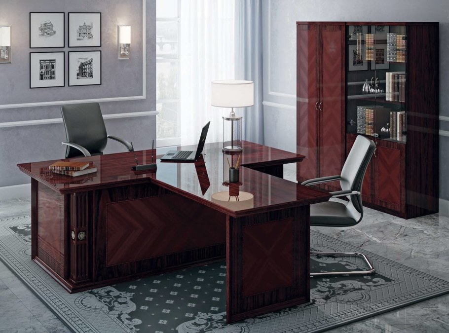 Мебель VP_Chicago n стол руководителя 190 темн. Дуб