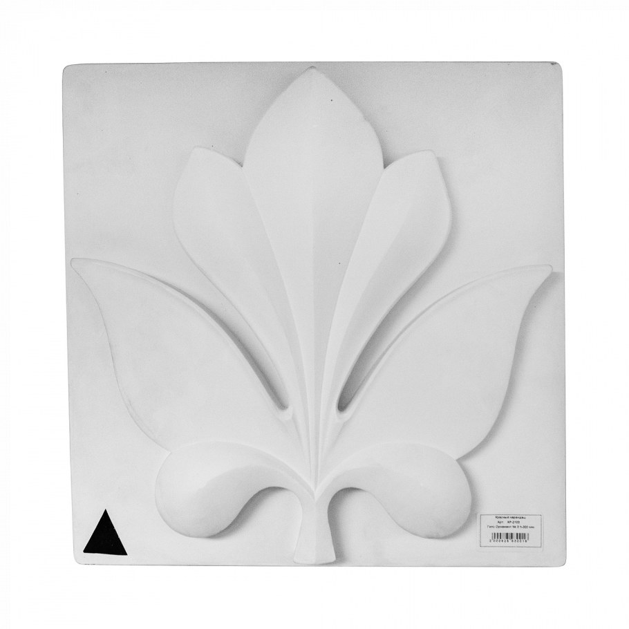 Гипсовая розетка трилистник Лотос