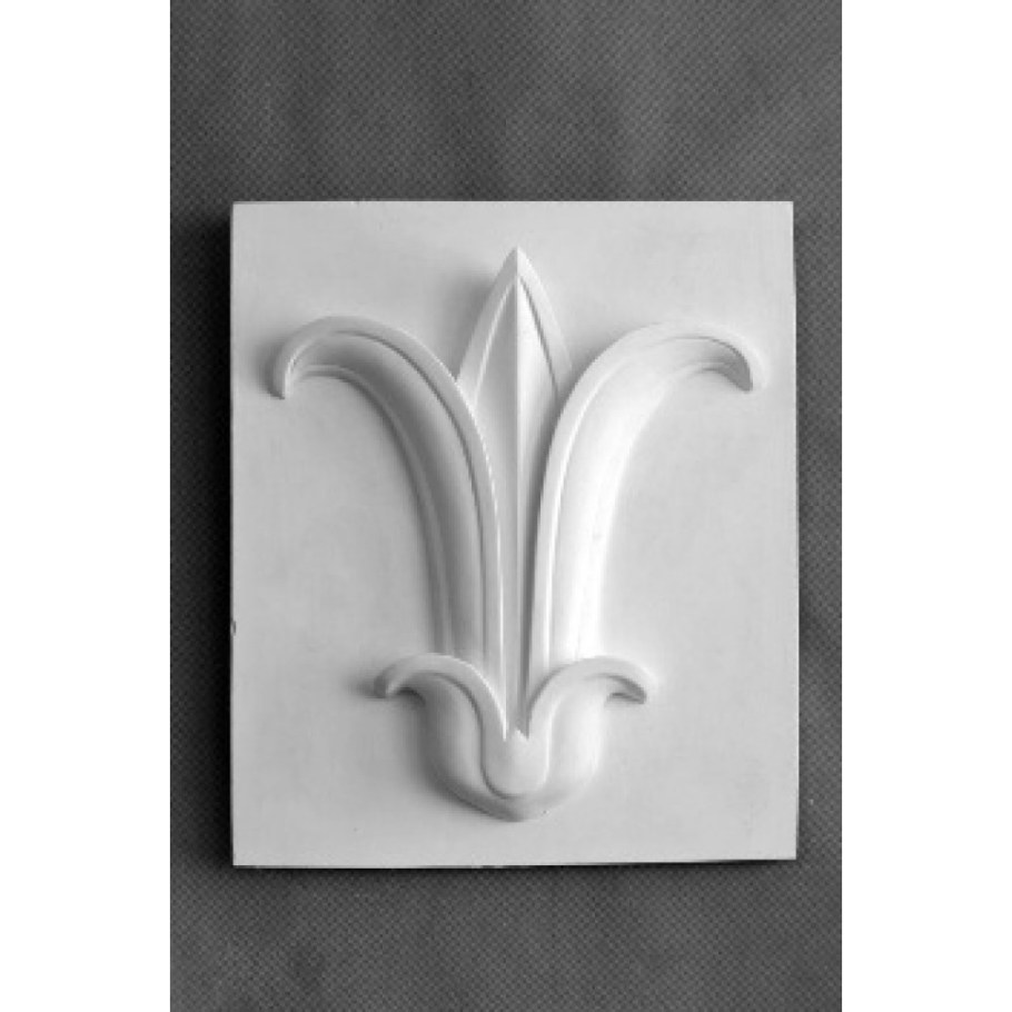 Орнамент цветок лотоса, гипс (арт.60-602)