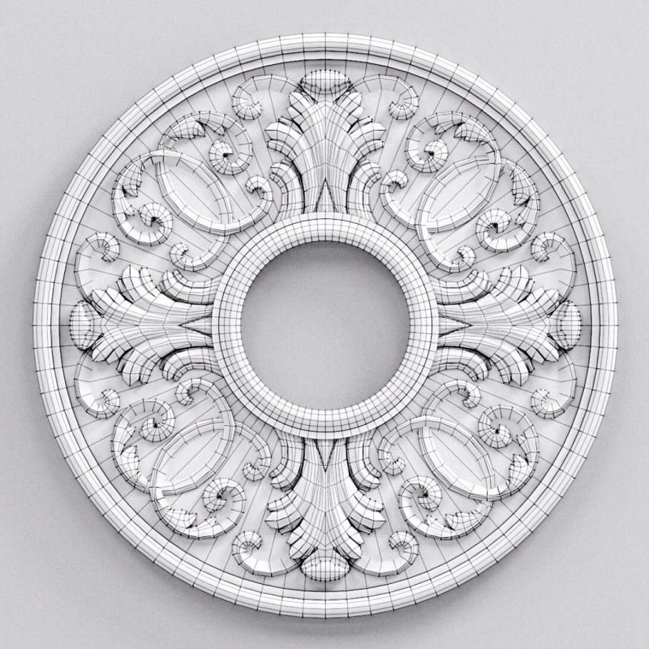 Лепнина 3ds для ревит