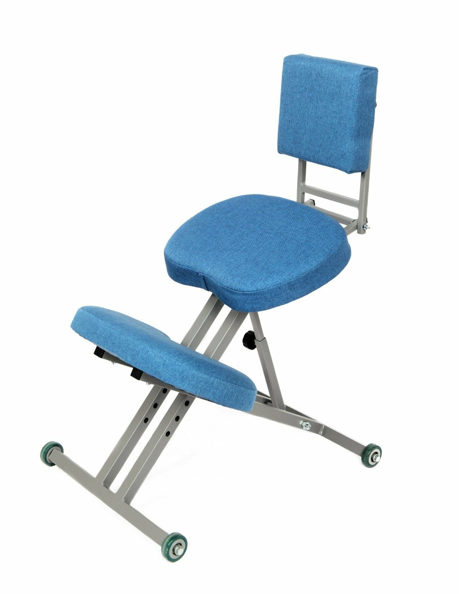 Стул коленный ортопедический растущий "богатырь" со спинкой