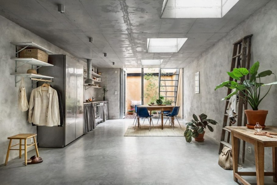 Стиль лофт бетон