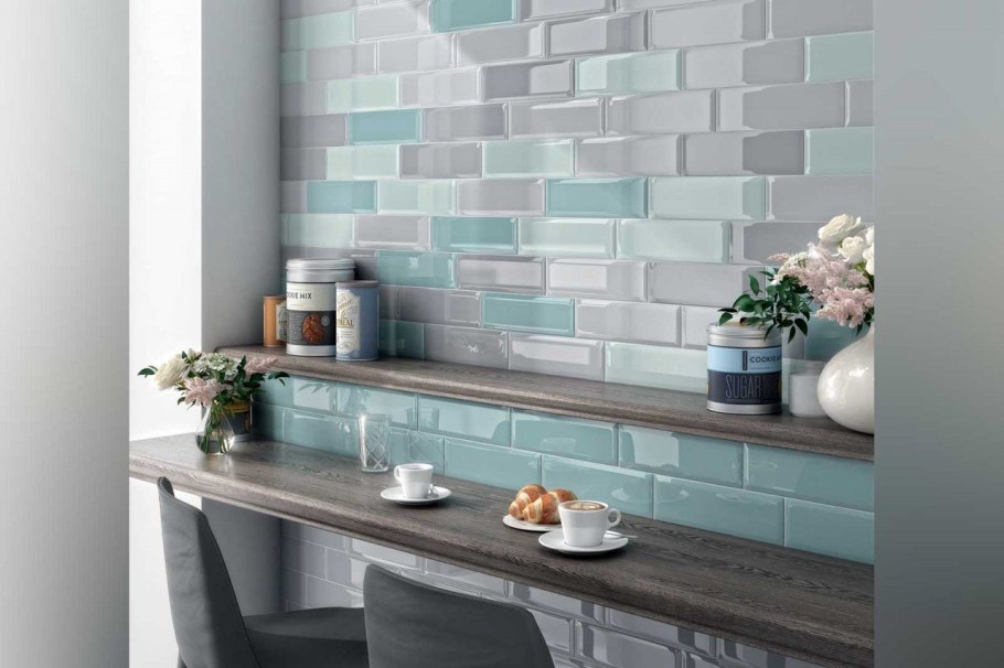 Плитка Аккорд белый грань 8,5х28,5 (9010)