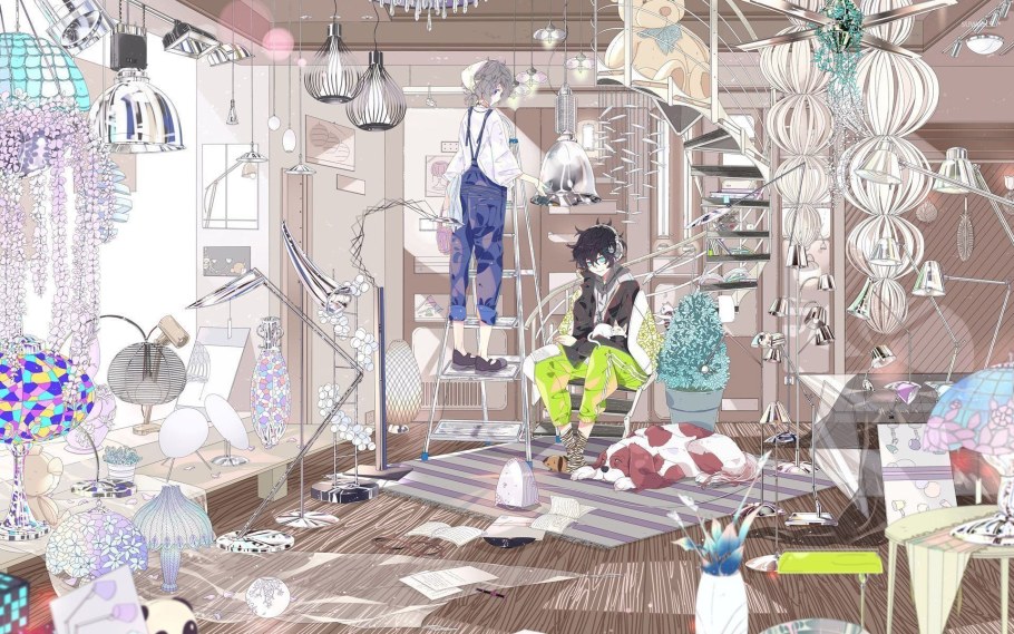 Комната вечеринка аниме