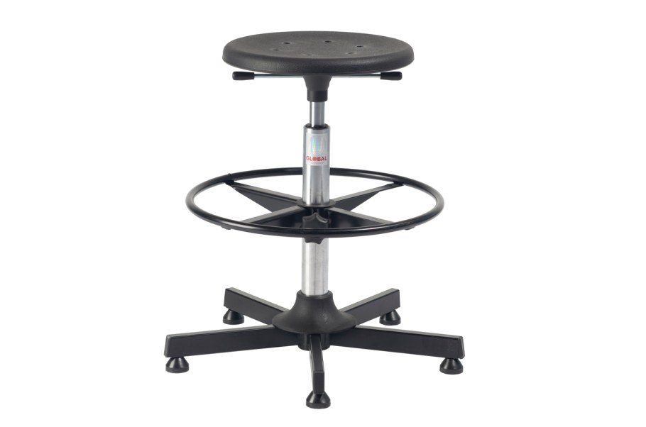 Табурет рабочий поворотный, регулируемый по высоте, 400 х 400 х 350-600