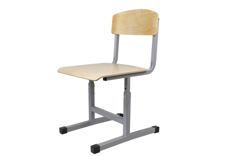 Стул ученический дебют, рост 6, бук, черный каркас, ш380*г420*всд460мм