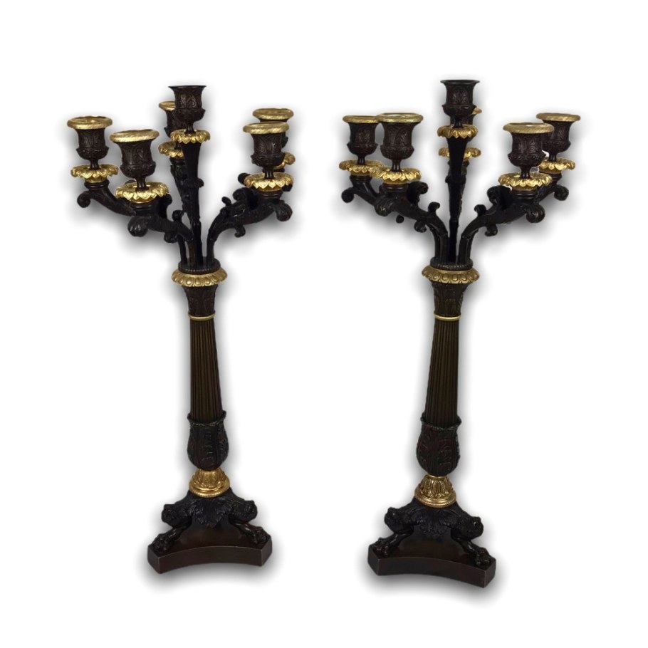 Бронзовый канделябр 19 век