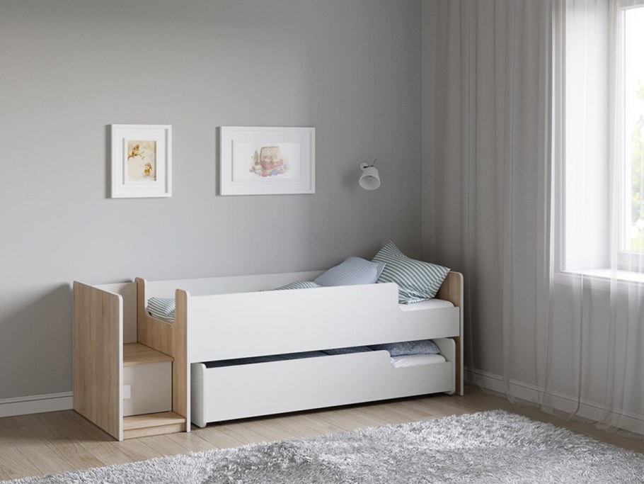 Двухъярусная кровать выкатная 2000 900