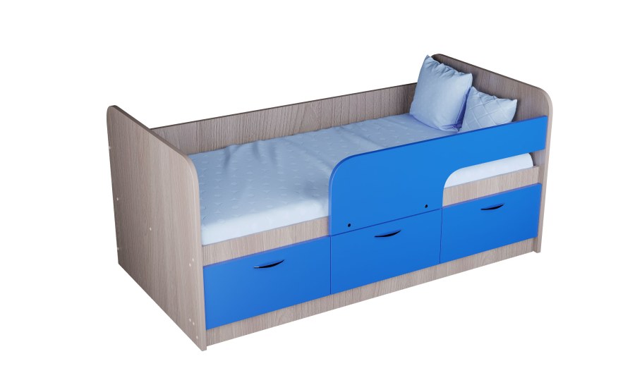 Кровать детская Радуга с 2-мя ящиками