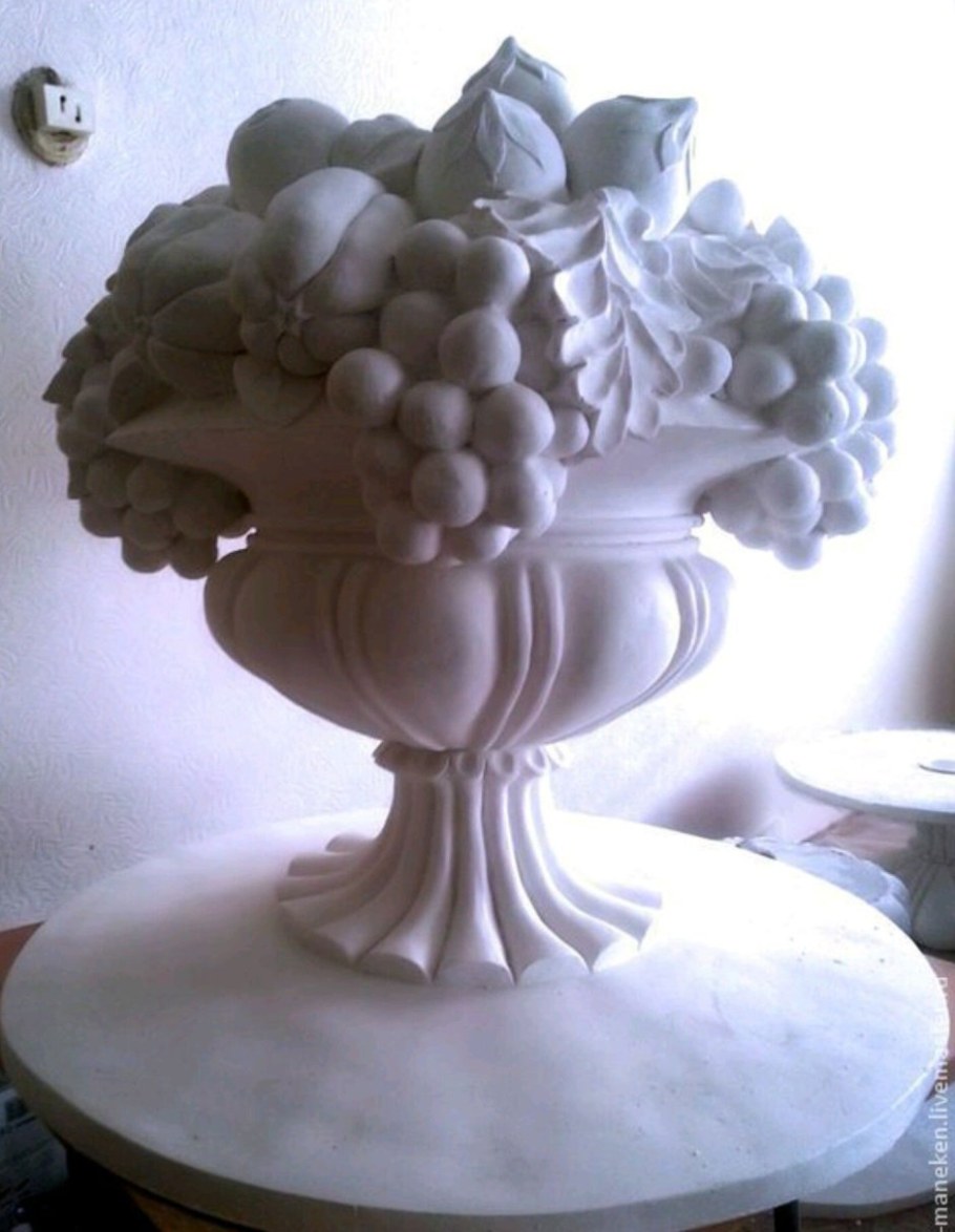 Вазы из гипса