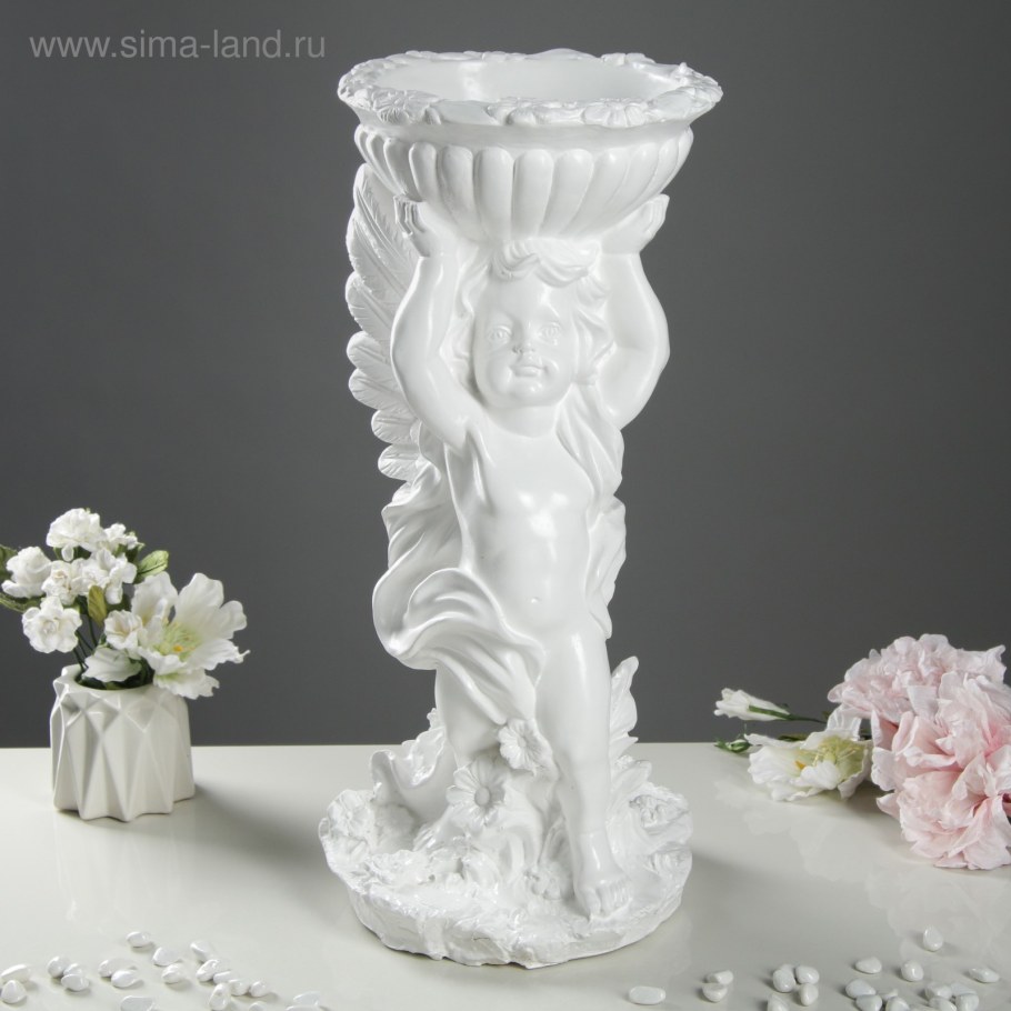 Ваза напольная из гипса