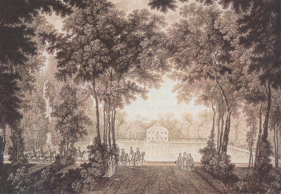 Галактионов Степан Филиппович «вид дворца Монплезир в Петергофе»