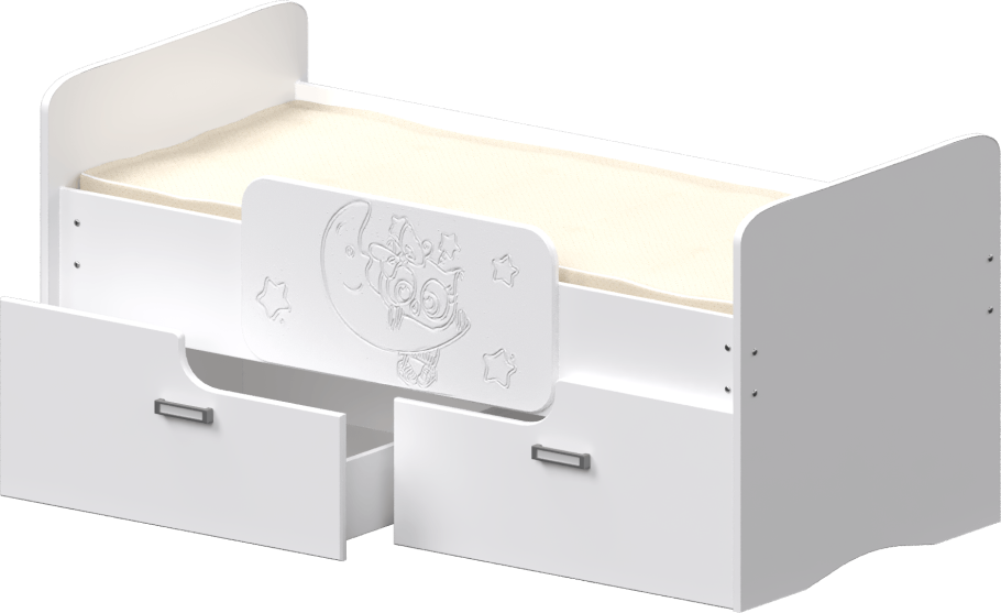 . Детская кровать с бортиком Колибри