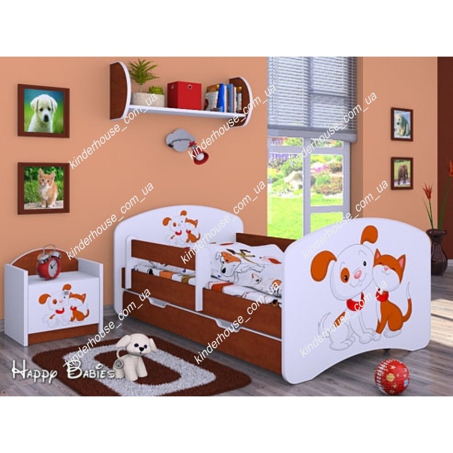 Детская кровать со съемным бортиком