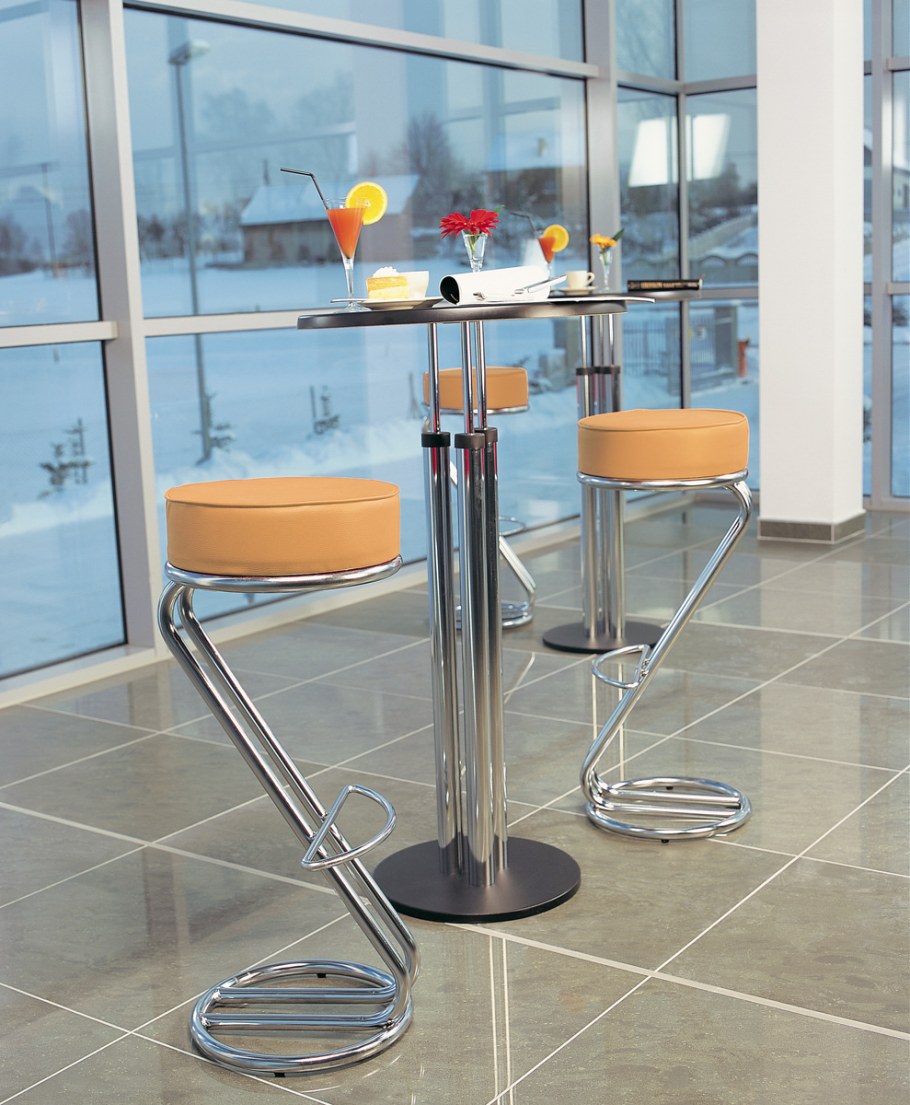 Барный стул хромированный nowy styl Zeta