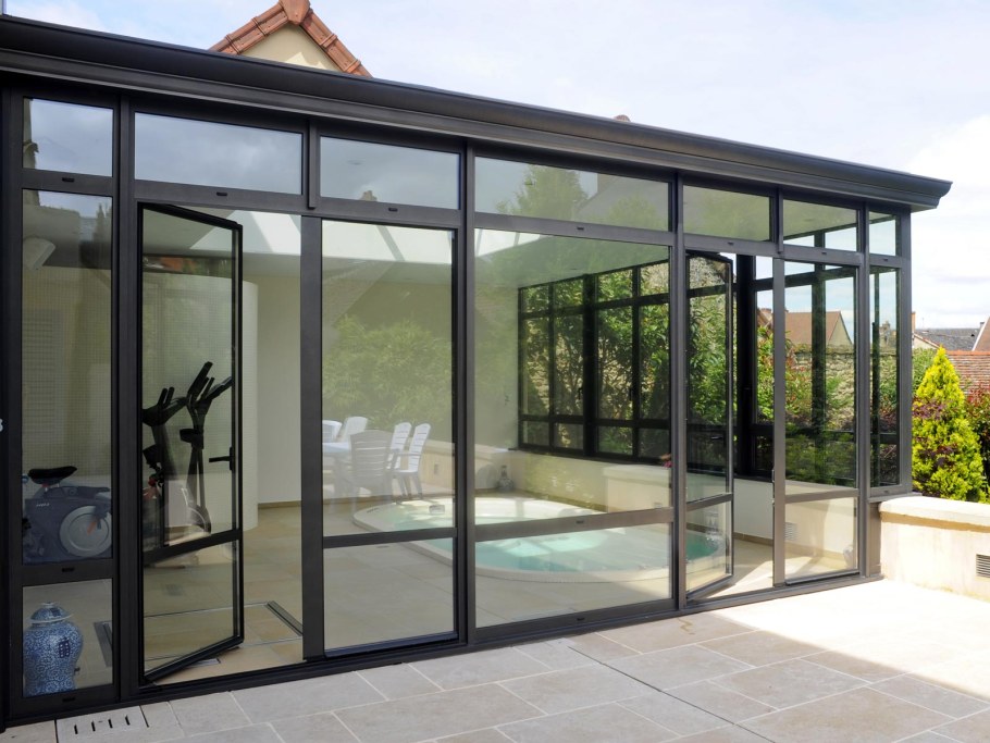 Алюминиевое окно 900x1350 мм.