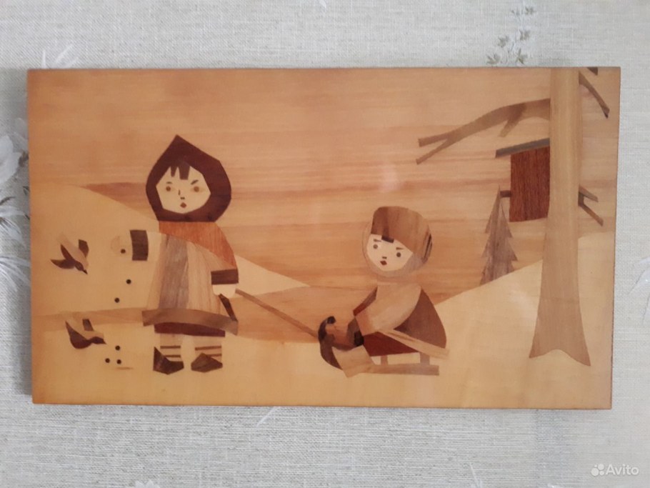 Аппликация из шпона схемы