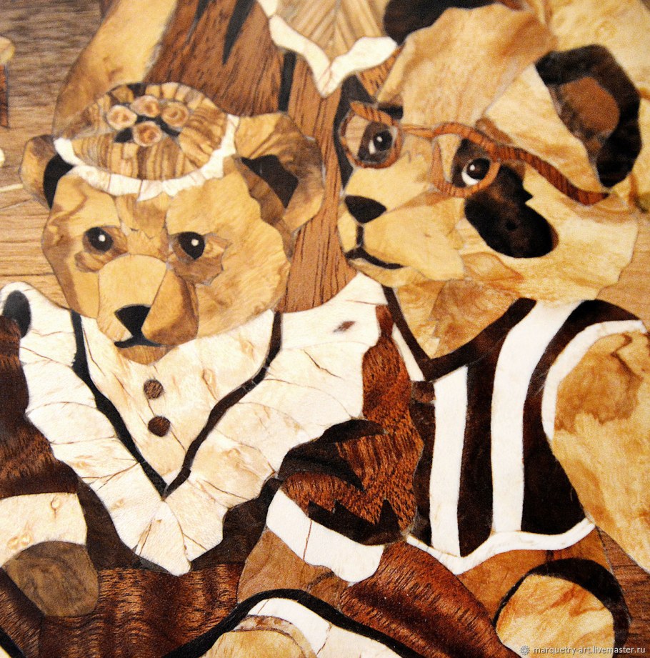 Мозаика Маркетри из шпона