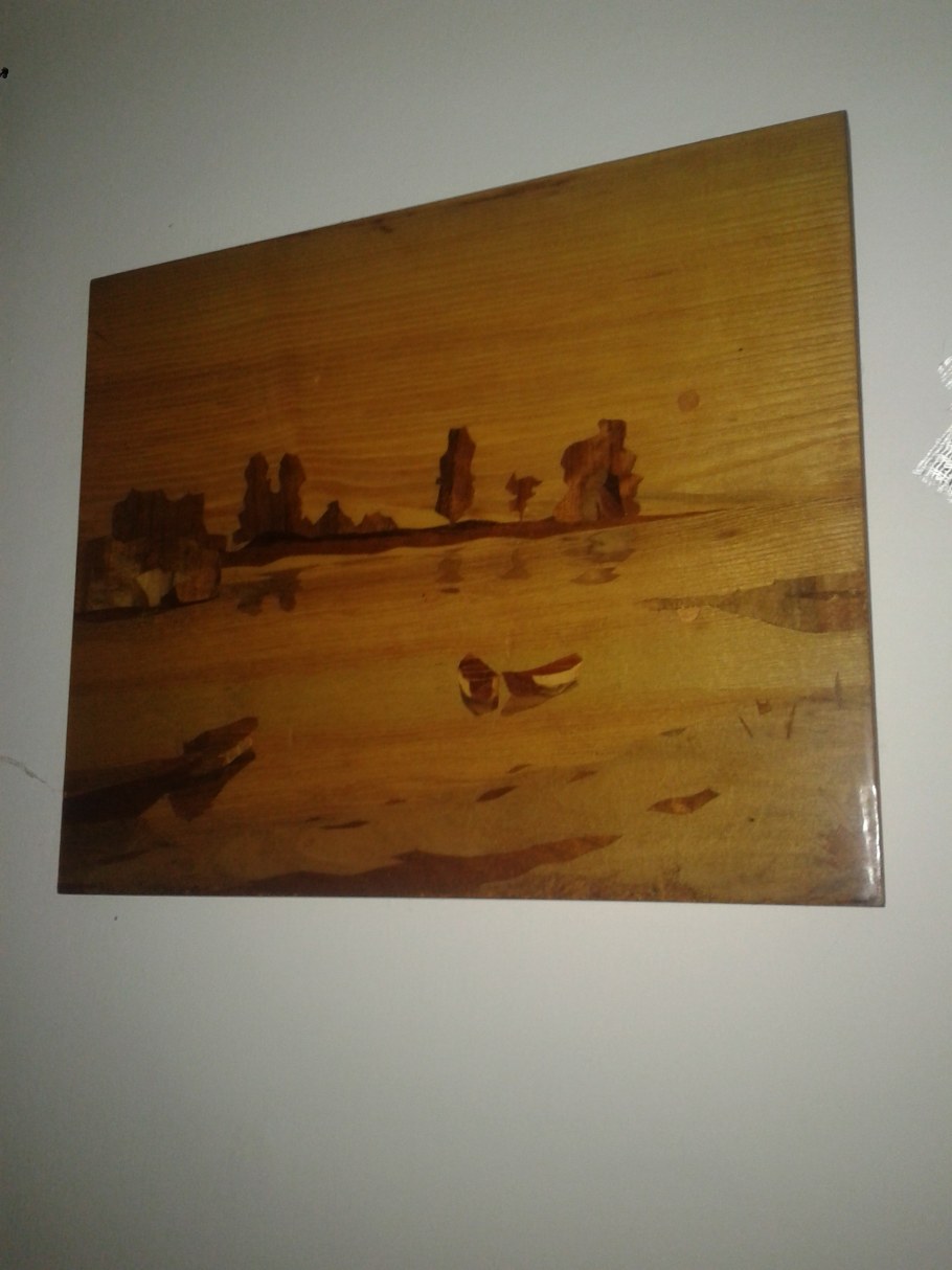 Абстрактные картины из шпона