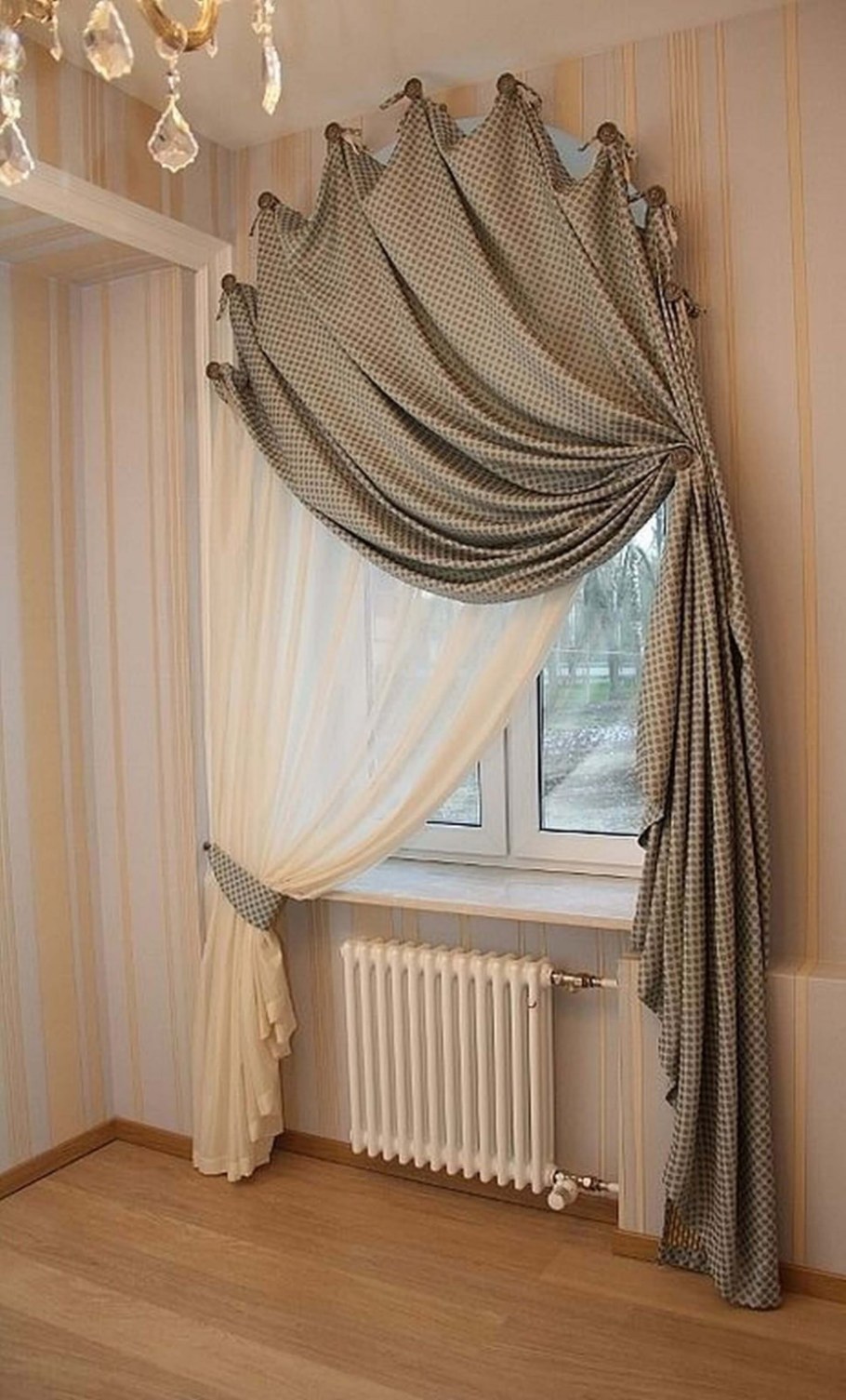 Занавески на арочные окна