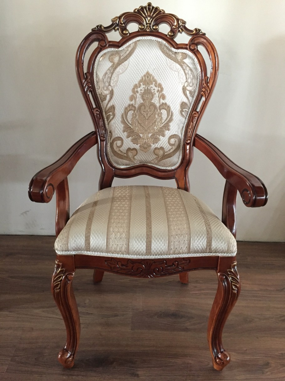 Стул Глория MK-2724-bg темный орех с золотом