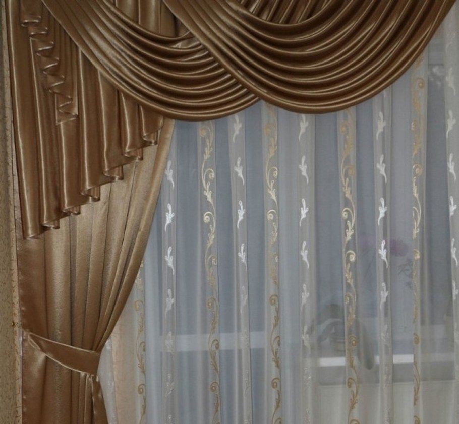 Тюль с ламбрекеном