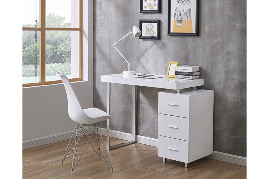 Письменный стол Evita прозрачный / белый