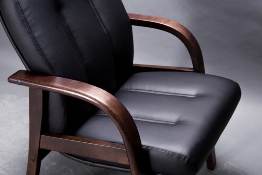 КДК кресло "zet" (a-1707) (экокожа, черный/орех)