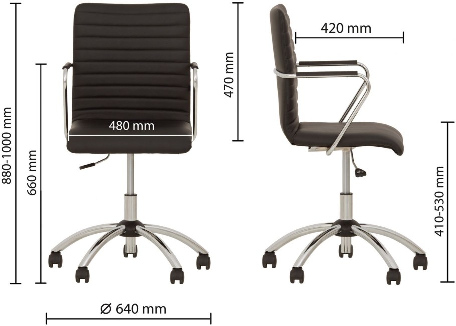 Стул поворотный task GTP Box Eco-30