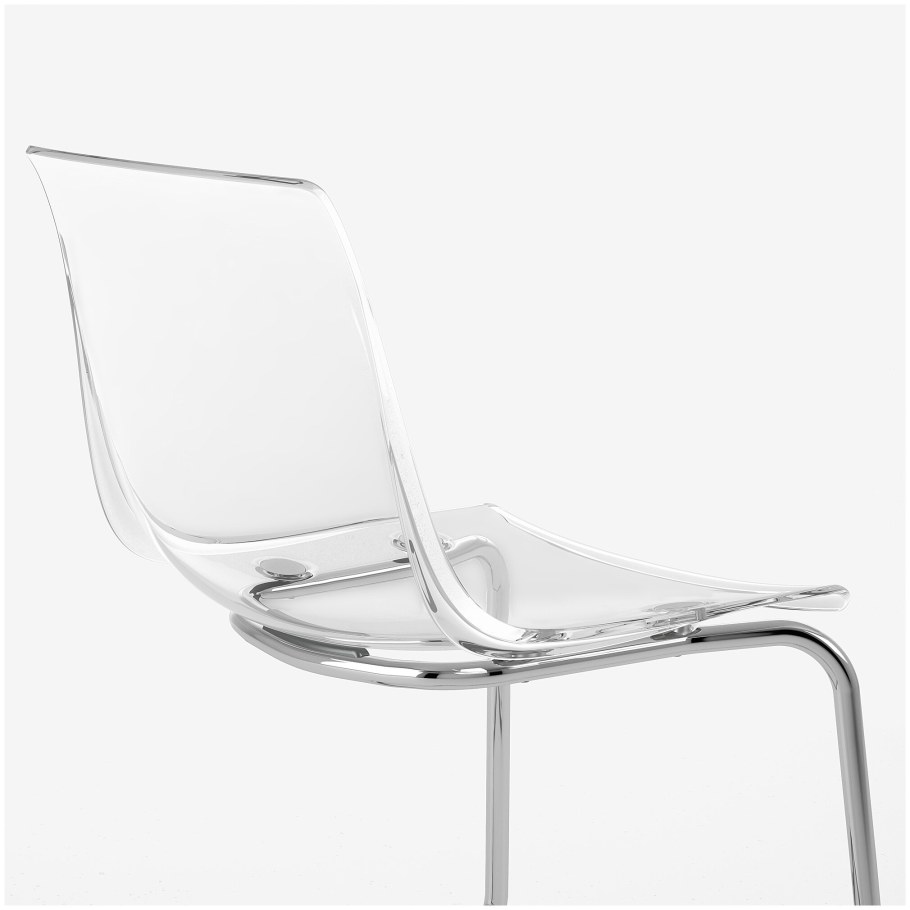 Ikea Тобиас стул прозрачный хромированный