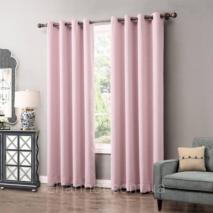 Шторы блэкаут пудра