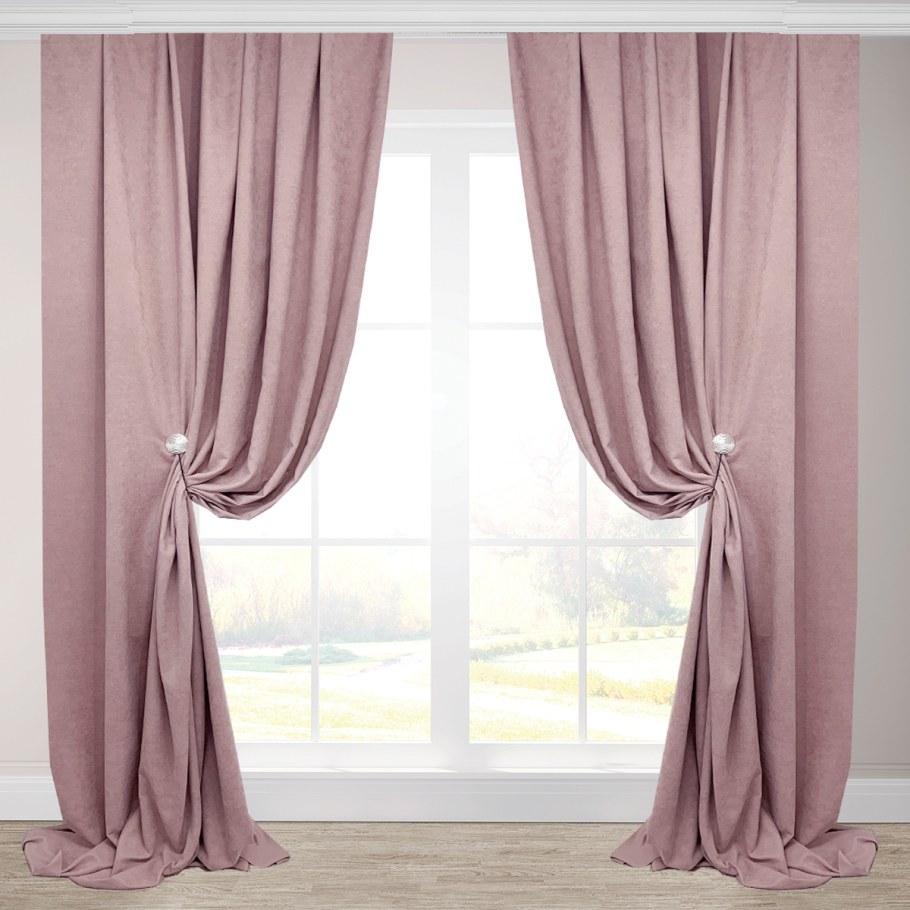 Шторы блэкаут пыльная роза