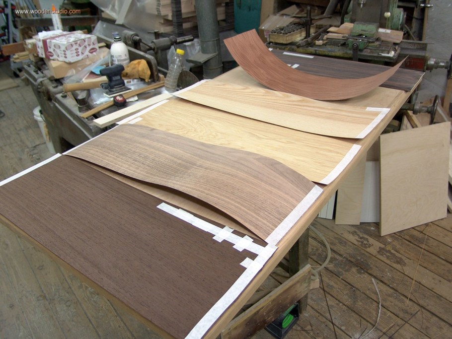 Строганый шпон Файн-лайн