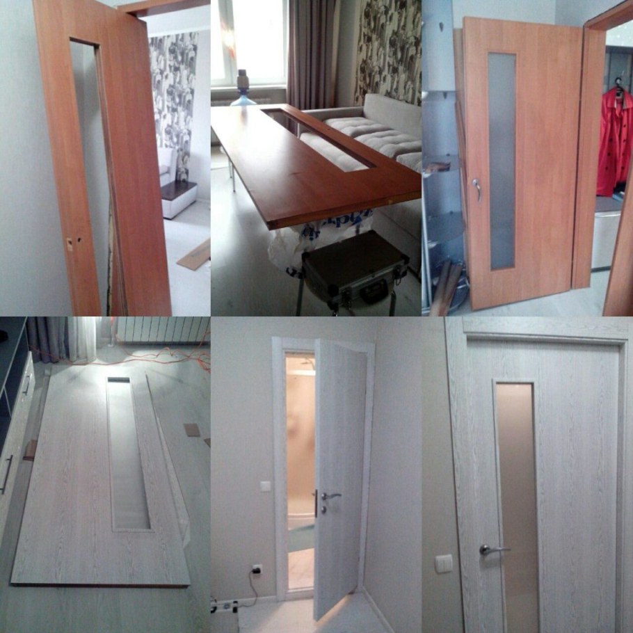 Оклейка дверей самоклеющейся пленкой